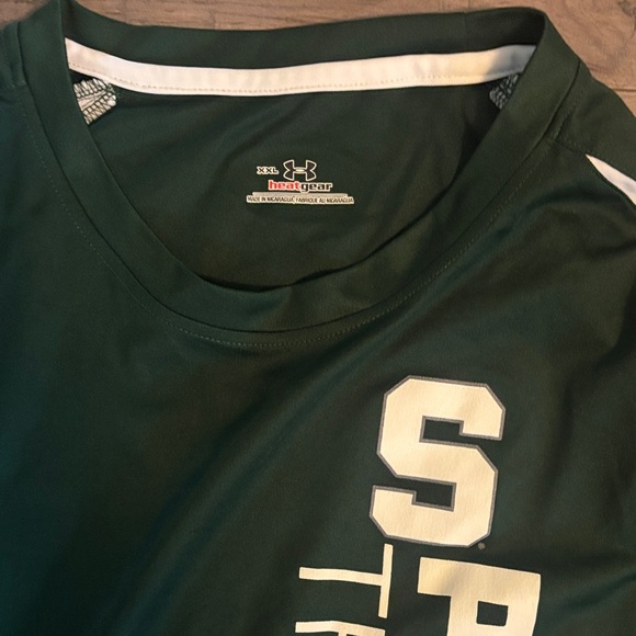 Under Armour Dark Green Long Sleeve Tee - Picture 4 of 7